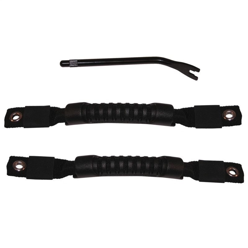 Jeep Wrangler Door Pull Straps - Rugged Ridge - Black - `97-`06